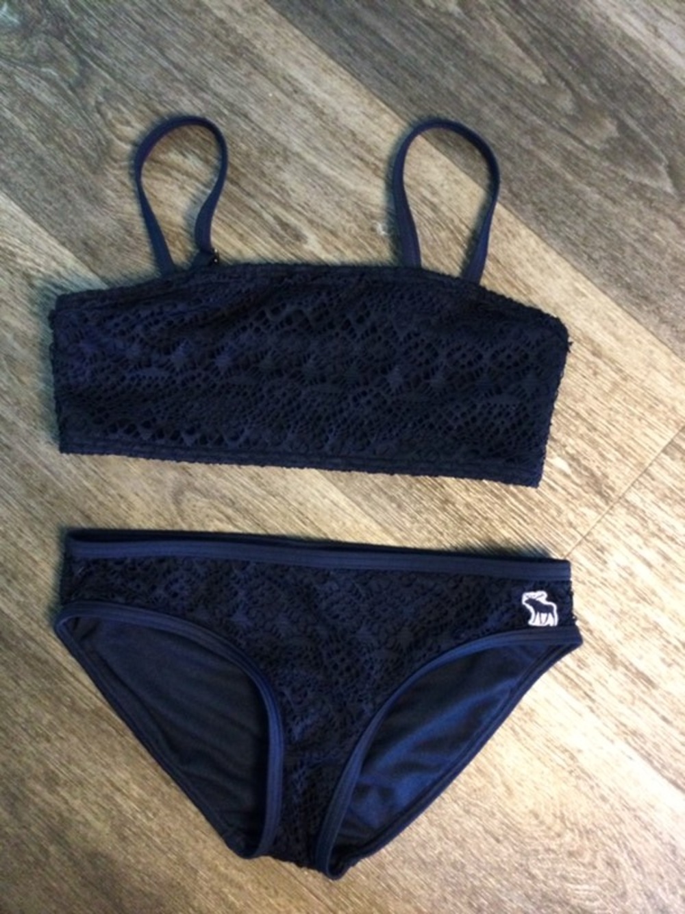 Abercrombie Kids Navy Lace Two-Piece Bikini Set